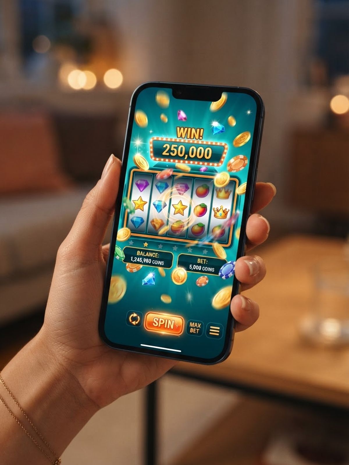 Application mobile Spinsy de casino social sur Android